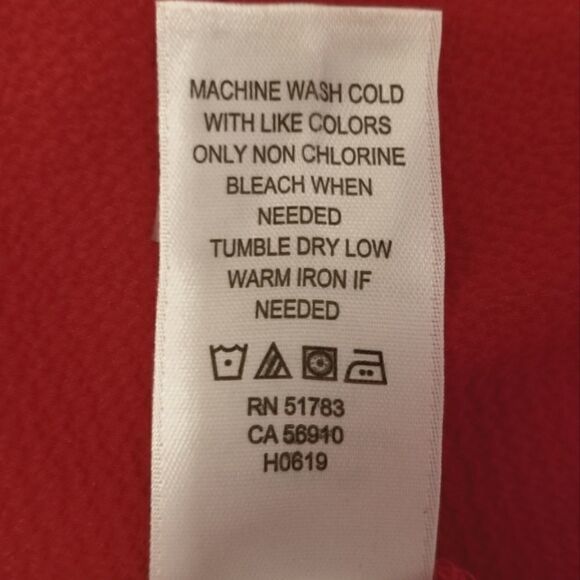 Maurices Red Bell Sleeve Textured Chiffon Blouse Size XS - Picture 7 of 7